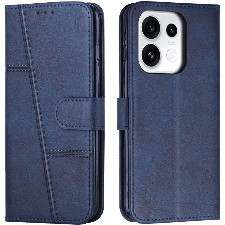 Чехол-книжка с застежкой UniCase Jet Cover для OPPO Reno 16 / 16 Pro - Blue (413202L) Чехол-книжка с застежкой UniCase Jet Cover для OPPO Reno 16 / 16 Pro - Blue: фото 1 из 10