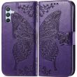 Чехол-книжка UniCase Butterfly Pattern для Samsung Galaxy A56 (A566) - Dark Purple (372155DV)