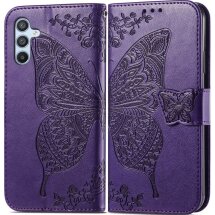 Чехол-книжка UniCase Butterfly Pattern для Samsung Galaxy A56 (A566) - Dark Purple: фото 1 из 9