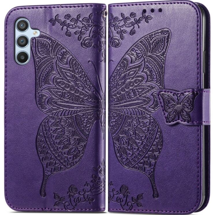 Чехол-книжка UniCase Butterfly Pattern для Samsung Galaxy A56 (A566) - Dark Purple: фото 1 из 9