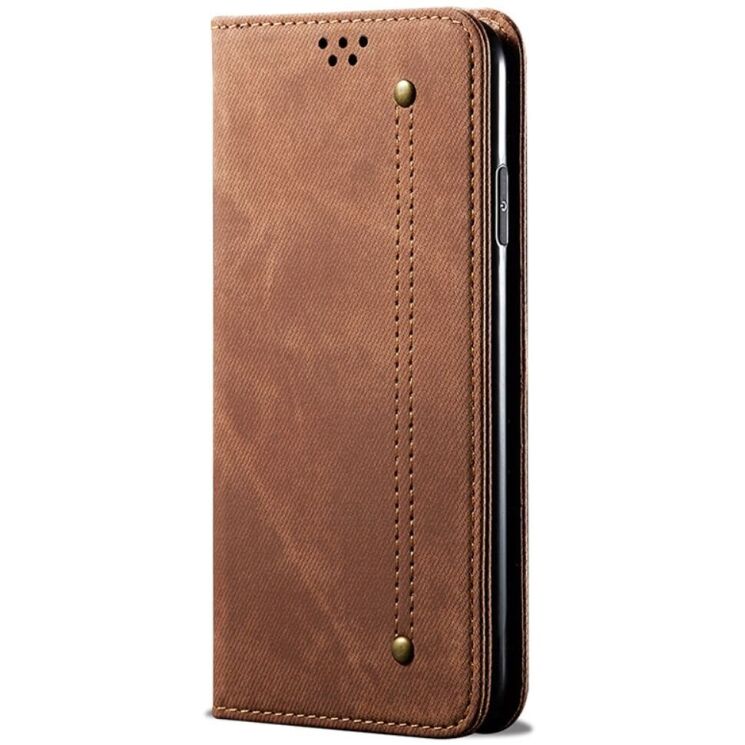 Чехол-книжка UniCase Jeans Wallet для Apple iPhone 15 Pro - Coffee: фото 4 из 7