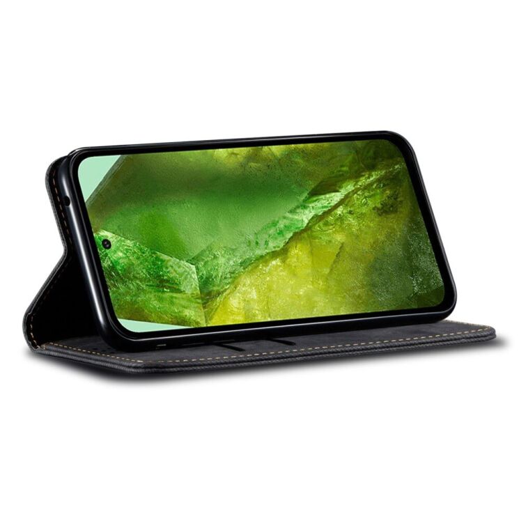 Чехол-книжка UniCase Jeans Wallet для Google Pixel 8A - Black: фото 2 из 6