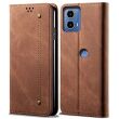 Чохол-книжка UniCase Jeans Wallet для Motorola Moto G24 Power - Coffee (347914C)