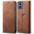 Чохол-книжка UniCase Jeans Wallet для Motorola Moto G24 Power - Coffee: фото 1 з 6