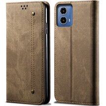 Чехол-книжка UniCase Jeans Wallet для Motorola Moto G35 - Khaki: фото 1 из 6