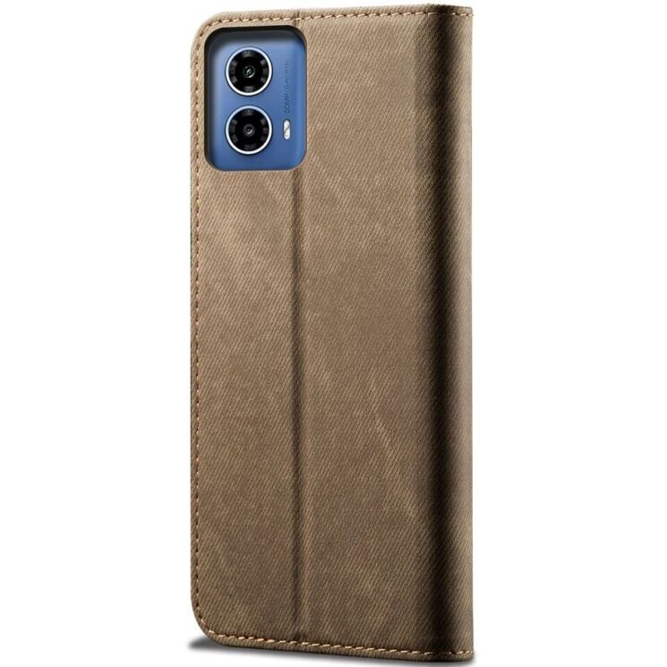 Чехол-книжка UniCase Jeans Wallet для Motorola Moto G35 - Khaki: фото 5 из 6