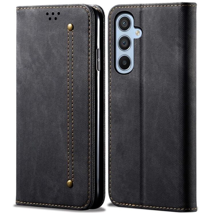 Чехол-книжка UniCase Jeans Wallet для Samsung Galaxy A26 (A266) - Black: фото 1 из 6