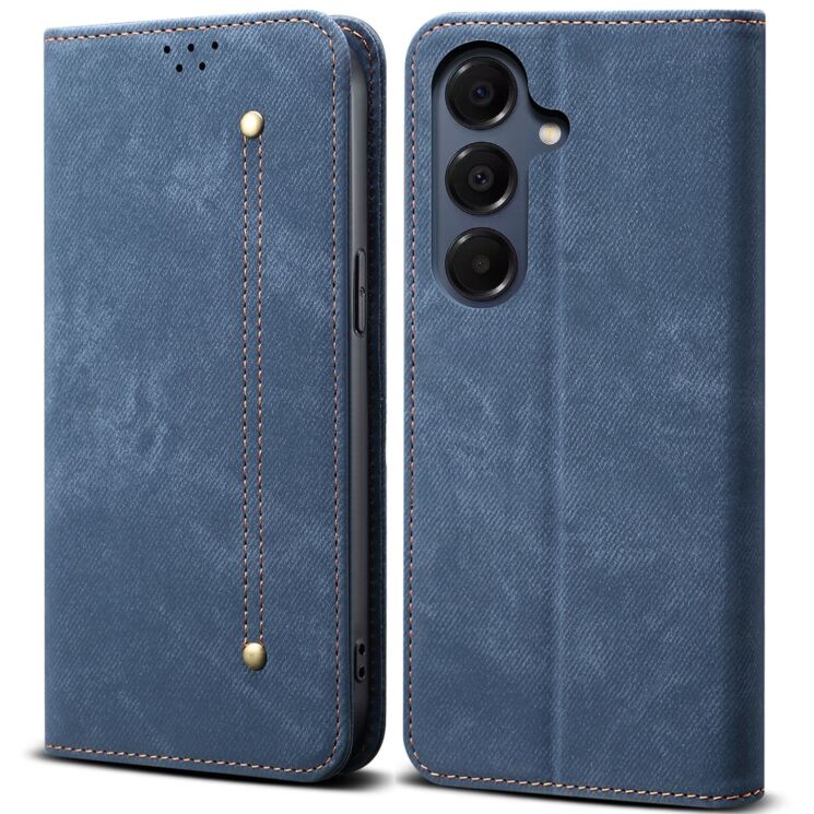 Чехол-книжка UniCase Jeans Wallet для Samsung Galaxy S25 FE (S731) - Blue: фото 1 из 7
