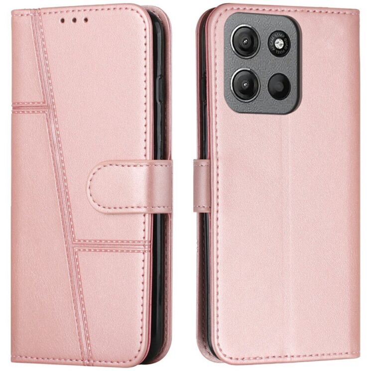 Чохол-книжка UniCase Jet Cover для Motorola Moto G15 - Rose Gold: фото 1 з 11