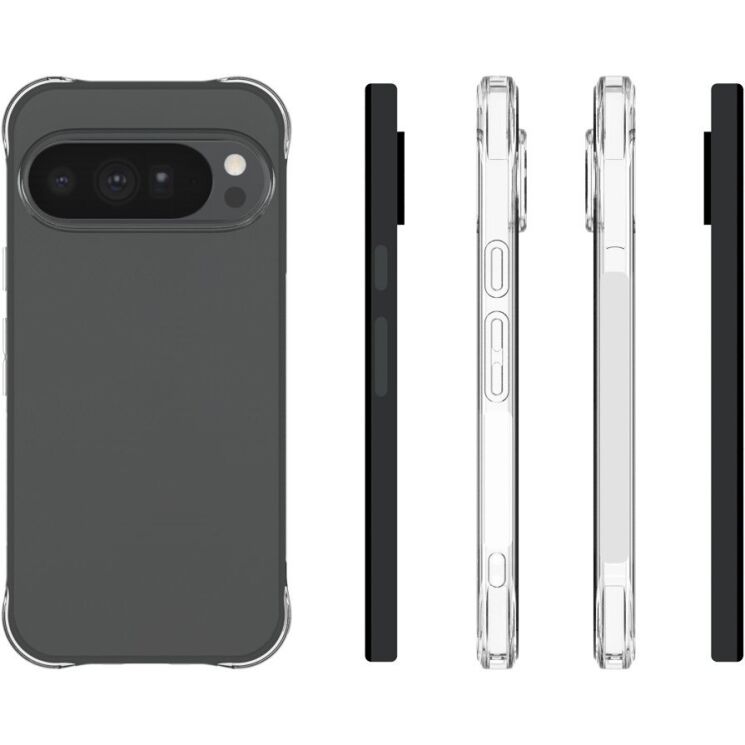 Чехол с усиленными углами UniCase AirBag для Google Pixel 11 Pro XL - Transparent: фото 5 из 5