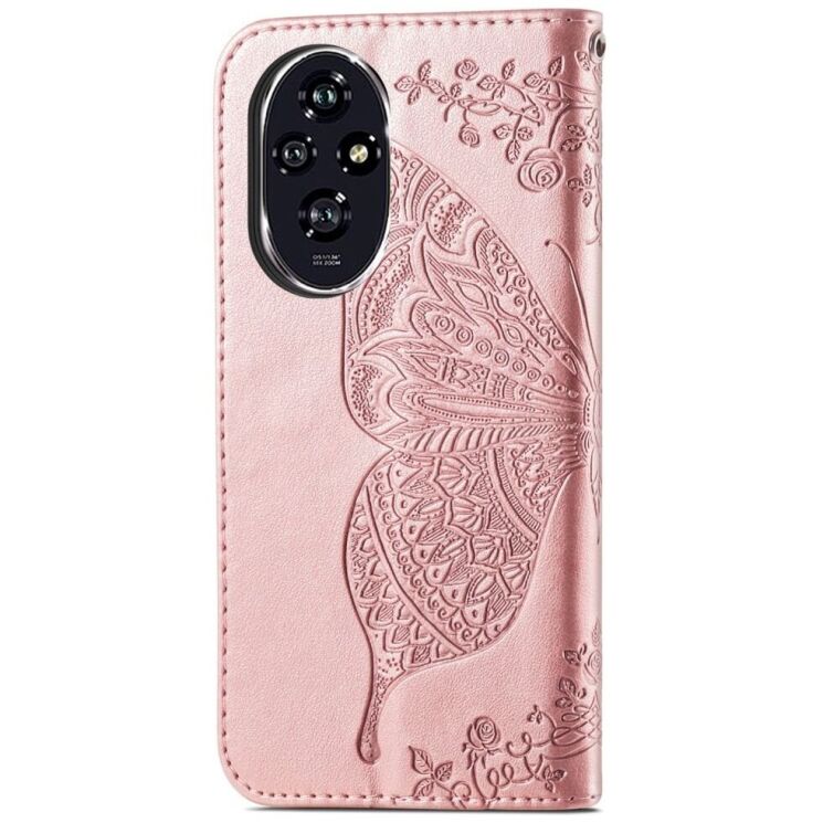 Чехол UniCase Butterfly Pattern для Honor 200 Pro - Rose Gold: фото 5 из 7