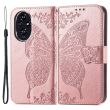 Чехол UniCase Butterfly Pattern для Honor 200 Pro - Rose Gold (362142RG)