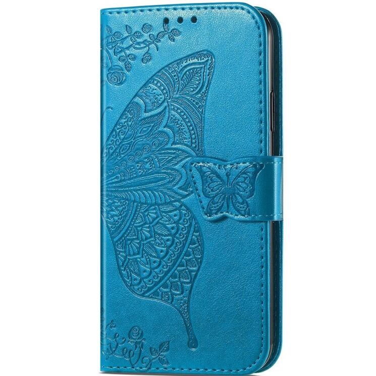 Чехол UniCase Butterfly Pattern для Honor 90 Lite - Blue: фото 6 из 6