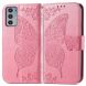 Чохол UniCase Butterfly Pattern для Motorola Edge 20 - Pink (289007P). Фото 2 з 9