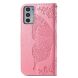 Чохол UniCase Butterfly Pattern для Motorola Edge 20 - Pink (289007P). Фото 4 з 9