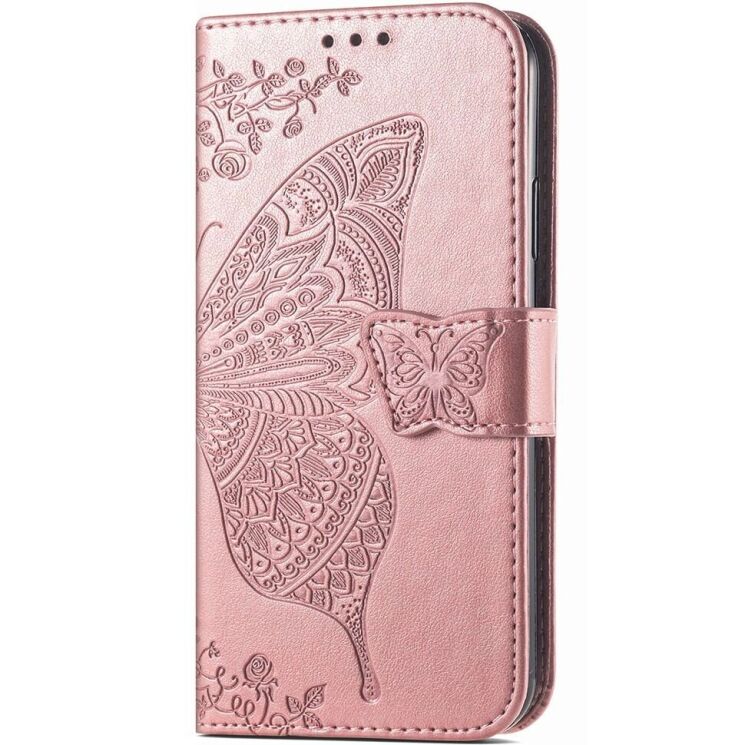 Чехол UniCase Butterfly Pattern для Motorola Moto G84 - Rose Gold: фото 5 из 5