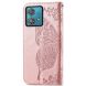 Чехол UniCase Butterfly Pattern для Motorola Moto G84 - Rose Gold (339149RG). Фото 4 из 5