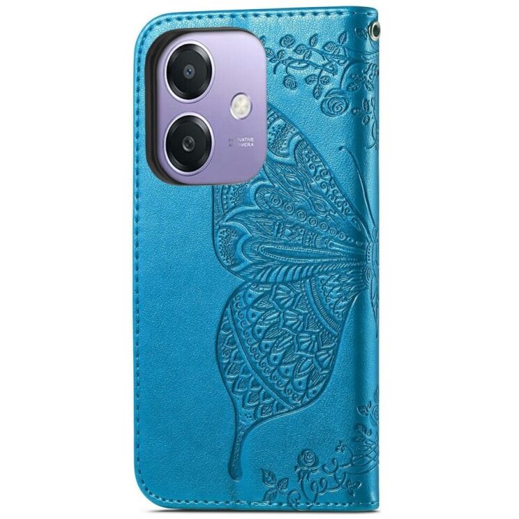 Чехол UniCase Butterfly Pattern для OPPO A3x / A3 / A40m - Blue: фото 6 из 7