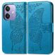 Чехол UniCase Butterfly Pattern для OPPO A3x / A3 / A40m - Blue (365327L). Фото 1 из 7