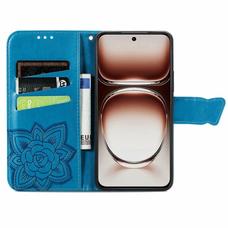 Чехол UniCase Butterfly Pattern для OPPO A3x / A3 / A40m - Blue: фото 2 из 7