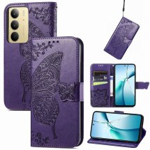 Чехол UniCase Butterfly Pattern для Realme C75 - Dark Purple: фото 1 из 9