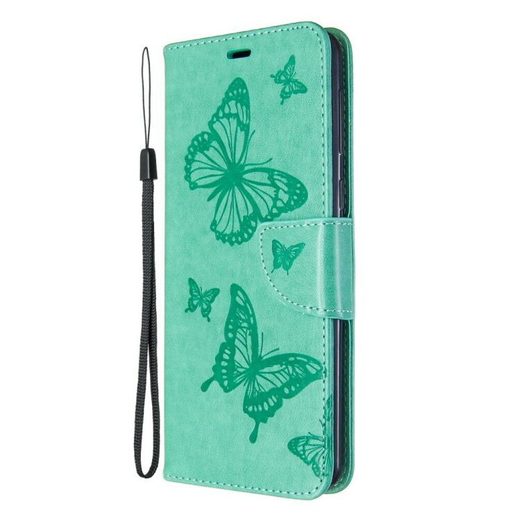 Чохол-книжка з малюнком UniCase Butterfly Pattern для Samsung Galaxy A21 (A215) - Green: фото 2 з 9