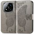Чехол UniCase Butterfly Pattern для Xiaomi Redmi Note 14 Pro Plus - Grey (373218H)