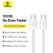 Кабель Baseus Superior Series 2 Type-C to Type-C (100W, 1m) P10365200211-03 - White (896261W). Фото 9 з 13
