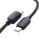Кабель ESSAGER Breeze Type-C to Type-C (100W, 1m) EXCTT1-WL01-P - Black (896385B). Фото 2 з 10