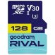 Картка пам&rsquo;ятi GOODRAM MicroSDXC Rival 128GB V30 UHS I U3 R100 + адаптер (GGSM3AA-1280R12) (945186). Фото 1 з 6