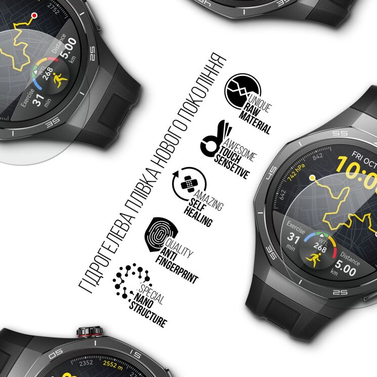 Комплект пленок (6шт) ArmorStandart Watch Film для Huawei Watch GT 5 Pro (46mm): фото 2 из 4