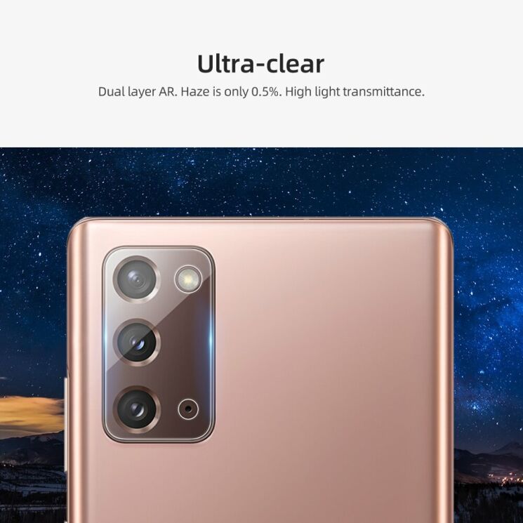 Комплект защитных пленок (2шт) на камеру NILLKIN InvisiFilm для Samsung Galaxy Note 20 (N980): фото 4 из 13