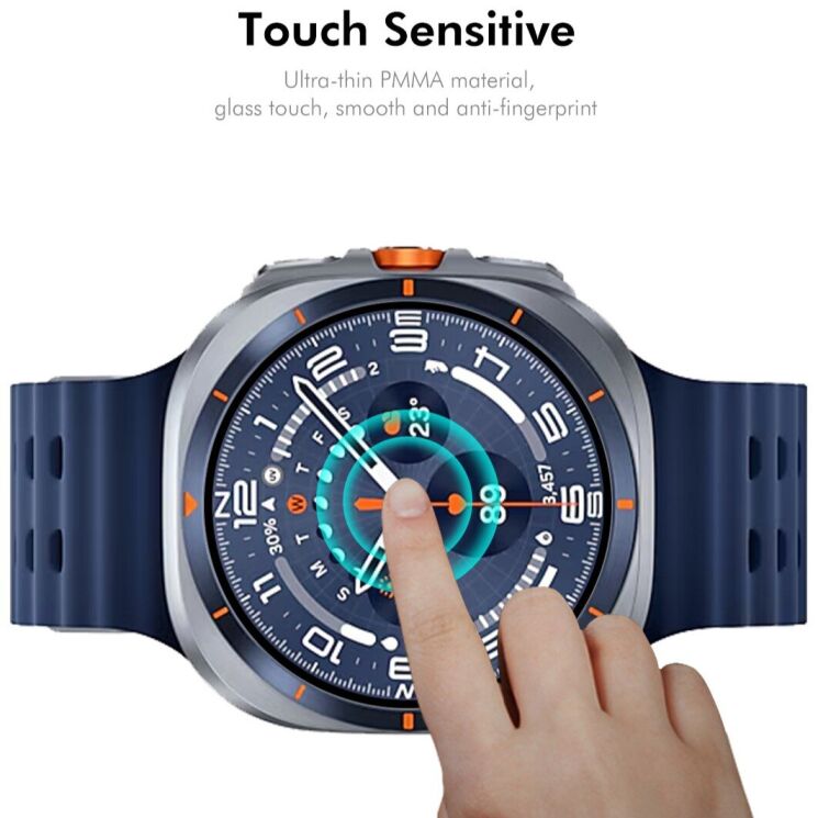 Комплект захисних плівок ENKAY Protector Film для Samsung Galaxy Watch Ultra (47mm) / Ultra (2025) - Black: фото 4 з 7