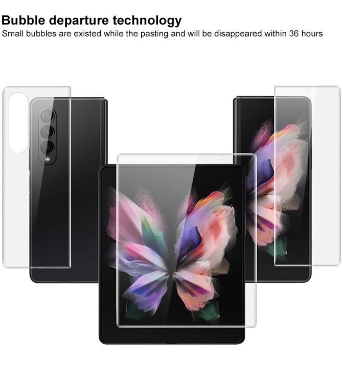 Комплект захисних плівок (на екран та задню панель) IMAK Hydrogel Film III для Samsung Galaxy Fold 4: фото 10 з 13