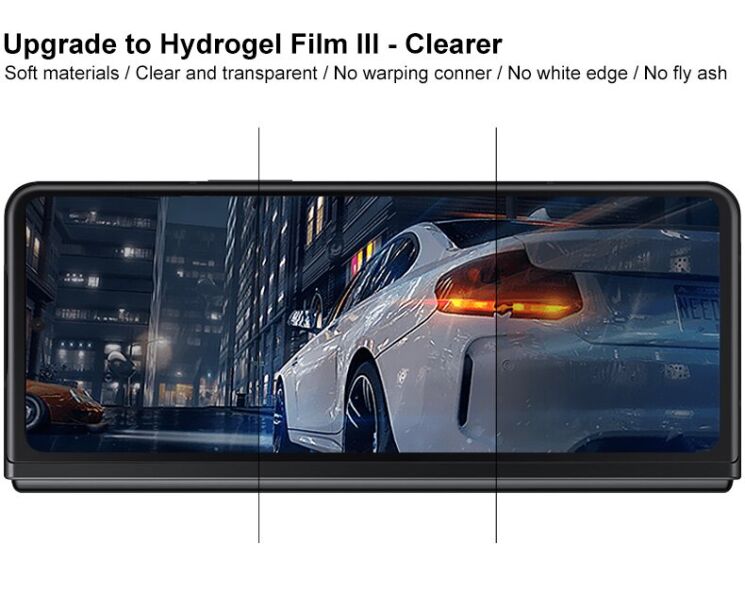 Комплект захисних плівок (на екран та задню панель) IMAK Hydrogel Film III для Samsung Galaxy Fold 4: фото 7 з 13