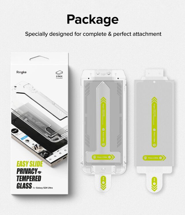 Комплект захисних стекол (2шт) Ringke Easy Slide Privacy для Samsung Galaxy S24 Ultra (S928) 8809961785436 (375851) Комплект захисних стекол (2шт) Ringke Easy Slide Privacy для Samsung Galaxy S24 Ultra (S928) 8809961785436: фото 17 з 18