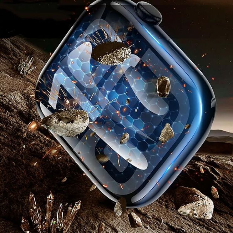 Комплект защитных стекол (3шт) Tech-Protect Easy Set Flex+ для Apple Watch 44 mm / SE 44 mm - Black (371850B) Комплект защитных стекол (3шт) Tech-Protect Easy Set Flex+ для Apple Watch 44 mm / SE 44 mm - Black: фото 2 из 4