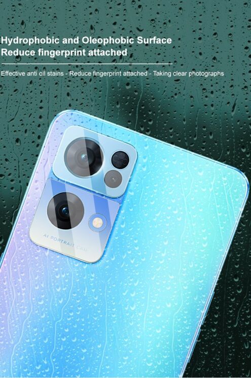 Комплект защитных стекол на камеру IMAK Camera Lens Protector для OPPO Reno 7 Pro: фото 6 из 11