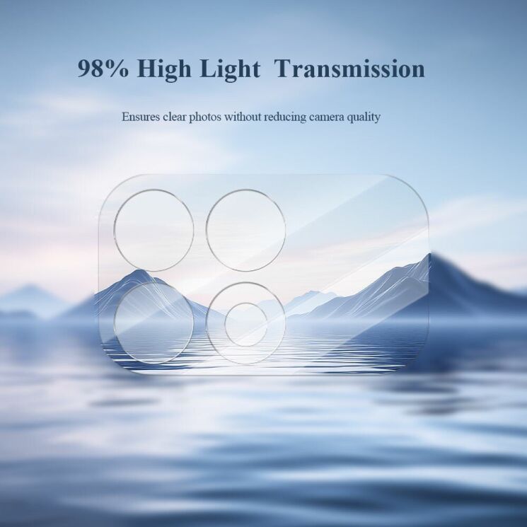 Комплект захисного скла на камеру LEREACH Camera Lens Protector для Xiaomi Poco F8 Pro - Transparent: фото 5 з 10