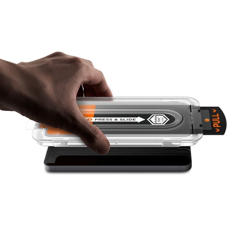 Комплект защитных стекол Spigen GLAS.tR EZ Fit Pro (FP) для Samsung Galaxy S25 FE (S731) AGL10202: фото 4 из 14