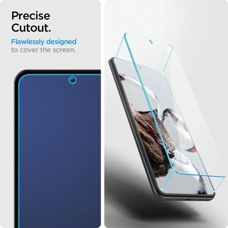Комплект захисних стекол Spigen (SGP) GLAS.tR SLIM для Xiaomi 12T / 12T Pro + ГЕЛЬ: фото 7 з 10