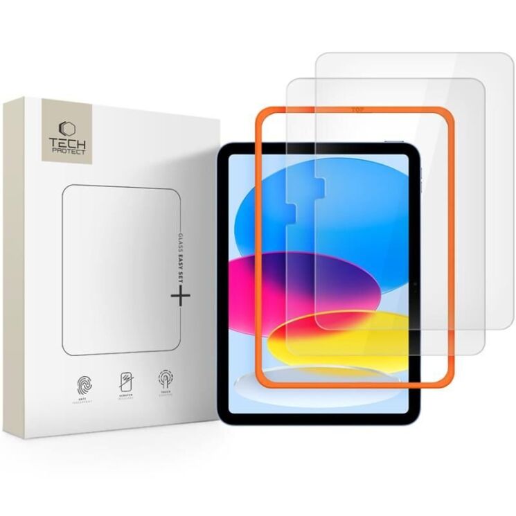 Комплект захисних стекол Tech-Protect Easy Set+ для Apple iPad 10.9 (2022) / iPad 11 (2025): фото 1 з 5