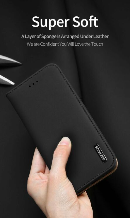 Кожаный чехол DUX DUCIS Wish Series для Samsung Galaxy S20 Ultra (G988) - Black: фото 13 из 19