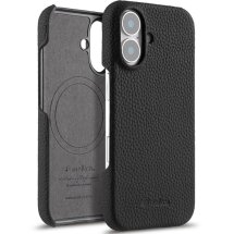 Кожаный чехол MELKCO Leather Case для Apple iPhone 16 - Black: фото 1 из 5
