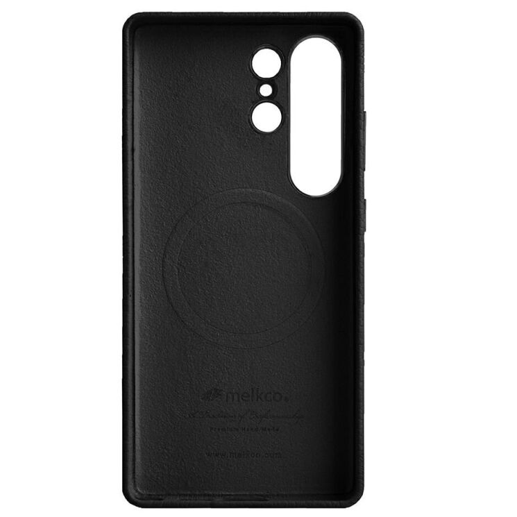 Кожаный чехол MELKCO Leather Case Magnetic для Samsung Galaxy S25 Ultra (S938) - Black: фото 3 из 10