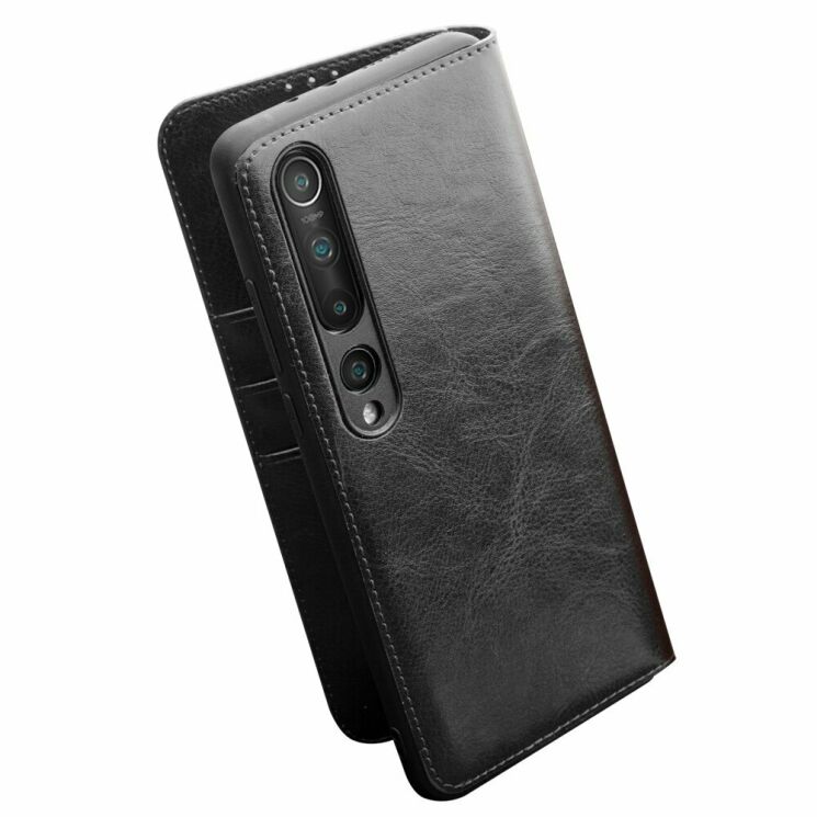 Кожаный чехол QIALINO Classic Case для Xiaomi Mi 10 Pro - Black: фото 6 из 14