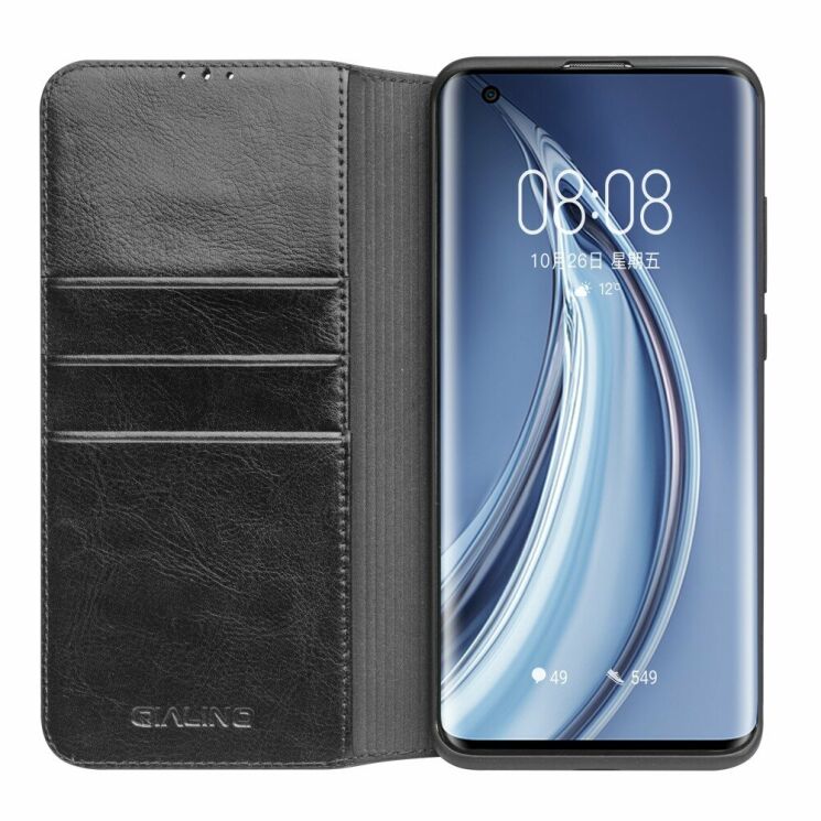 Кожаный чехол QIALINO Classic Case для Xiaomi Mi 10 Pro - Black: фото 2 из 14