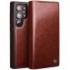 Шкіряний чохол QIALINO Wallet Case для Samsung Galaxy S25 Ultra (S938) - Brown (372243Z). Фото 1 з 7