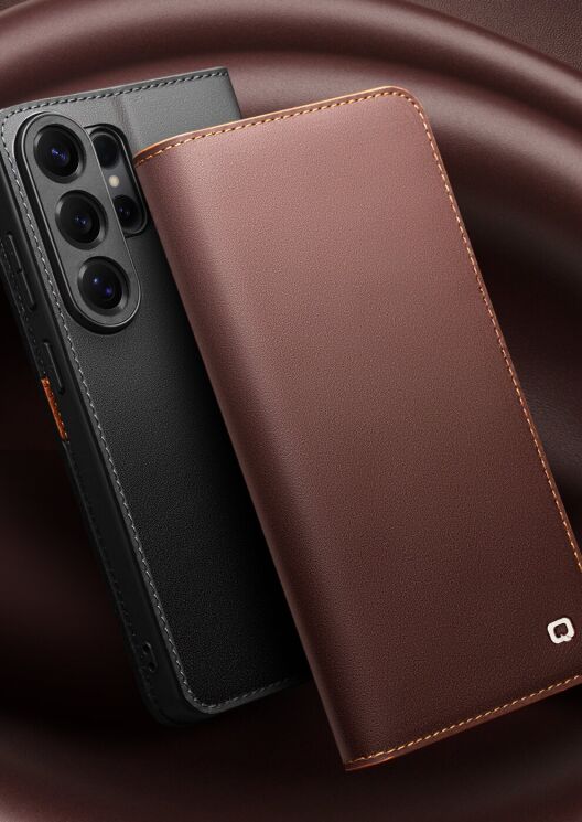 Кожаный чехол QIALINO Wallet Case для Samsung Galaxy S26 Ultra - Black (404449B) Кожаный чехол QIALINO Wallet Case для Samsung Galaxy S26 Ultra - Black: фото 7 из 14