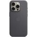 Оригинальный чехол FineWoven MagSafe для Apple iPhone 15 Pro (MT4H3) - Black (350819B). Фото 1 из 4